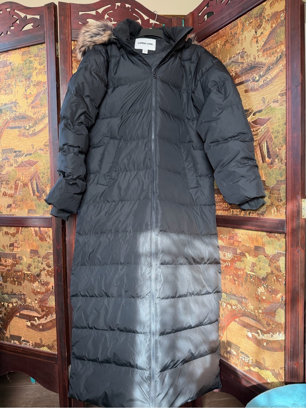 The Lands' End Women's Max 600 Down Long Maxi Coat